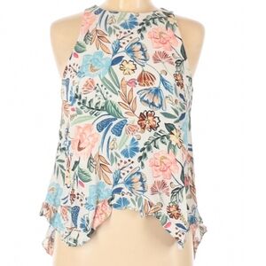 Floral Ruffle Hem Top